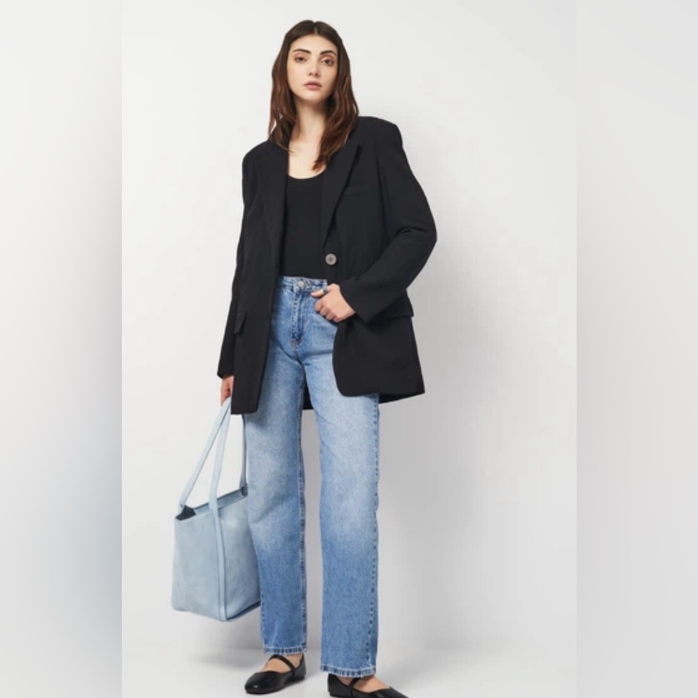 ZARA Blazer Relaxed Fit Lightweight In Black Size XS - Picture 16 of 16